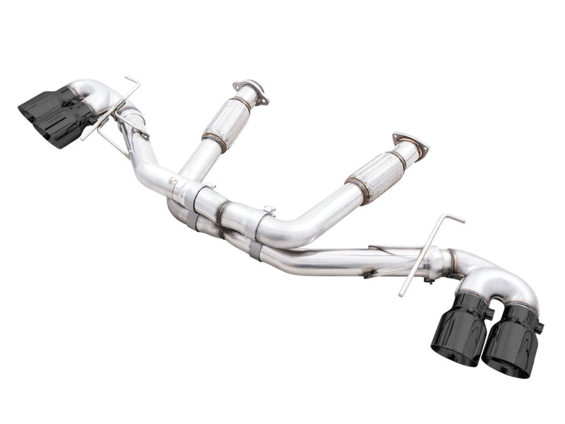AWE Tuning 2020 Chevrolet Corvette (C8) Track Edition Exhaust - Quad Diamond Black Tips AWE Tuning 2020 Chevrolet Corvette (C8) Track Edition Exhaust - Quad Diamond Black Tips