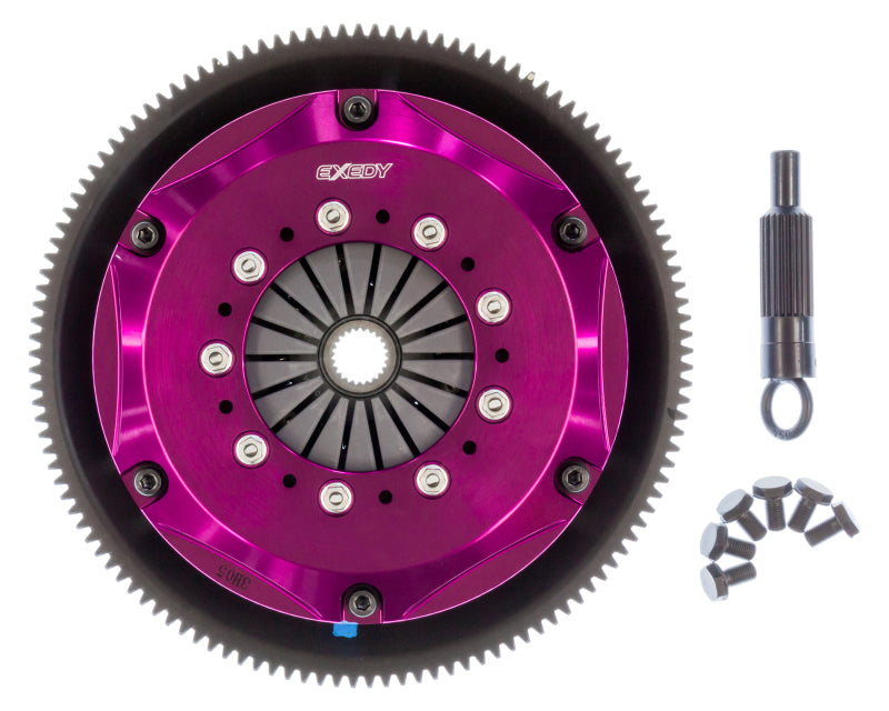 Exedy 1986-1989 Mazda RX-7 R2 Hyper Twin Cerametallic Clutch Sprung Center Disc Push Type Cove Exedy 1986-1989 Mazda RX-7 R2 Hyper Twin Cerametallic Clutch Sprung Center Disc Push Type Cove
