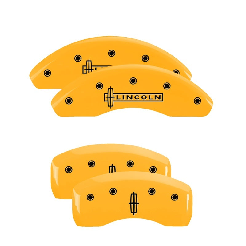 MGP 4 Caliper Covers Engraved Front Escalade Engraved Rear ESV Yellow finish black ch MGP 4 Caliper Covers Engraved Front Escalade Engraved Rear ESV Yellow finish black ch