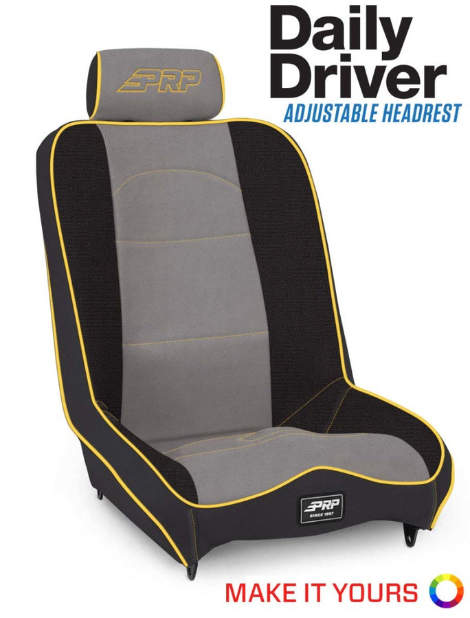 PRP Daily Driver High Back 4In. Extra Tall / Extra Wide Suspension Seat PRP Daily Driver High Back 4In. Extra Tall / Extra Wide Suspension Seat