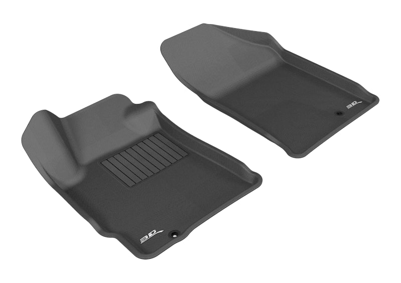 3D MAXpider 2007-2012 Nissan Altima Coupe/Sedan Kagu 1st Row Floormat - Black 3D MAXpider 2007-2012 Nissan Altima Coupe/Sedan Kagu 1st Row Floormat - Black