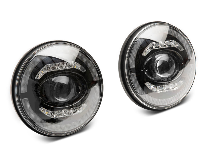 Raxiom 07-18 Jeep Wrangler JK Axial Series LED Headlights- Black Housing (Clear Lens) Raxiom 07-18 Jeep Wrangler JK Axial Series LED Headlights- Black Housing (Clear Lens)