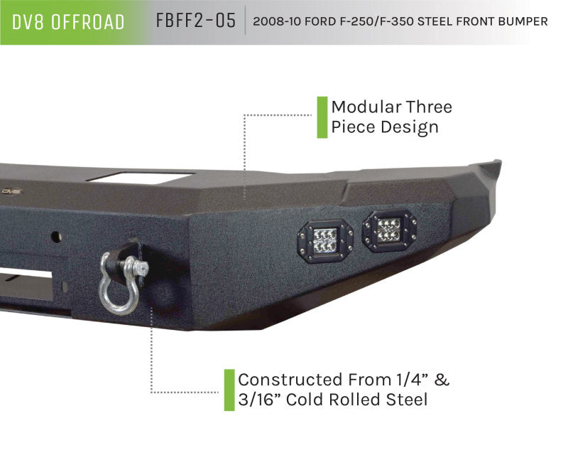 DV8 Offroad 08-10 Ford F-250/F-350 Front Bumper DV8 Offroad 08-10 Ford F-250/F-350 Front Bumper