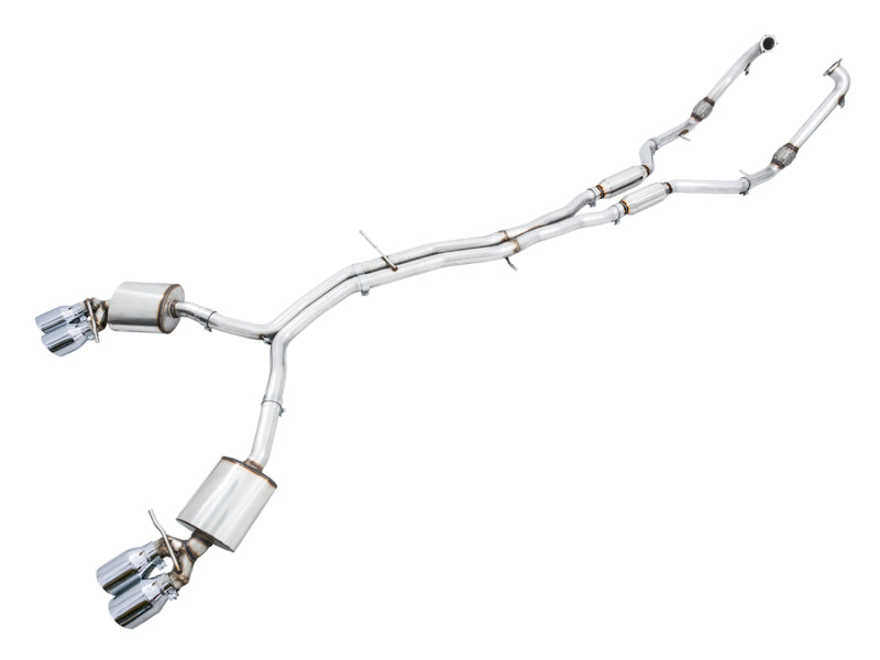 AWE Tuning Audi B9 S4 Touring Edition Exhaust - Non-Resonated (Silver 102mm Tips) AWE Tuning Audi B9 S4 Touring Edition Exhaust - Non-Resonated (Silver 102mm Tips)