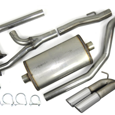 JBA 04-20 Nissan Titan 5.6L 409SS Pass Side Dual Exit Cat-Back Exhaust