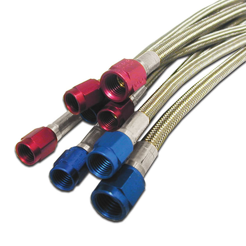 Nitrous Express 3AN 20in SS Braided Hose - Black Nitrous Express 3AN 20in SS Braided Hose - Black