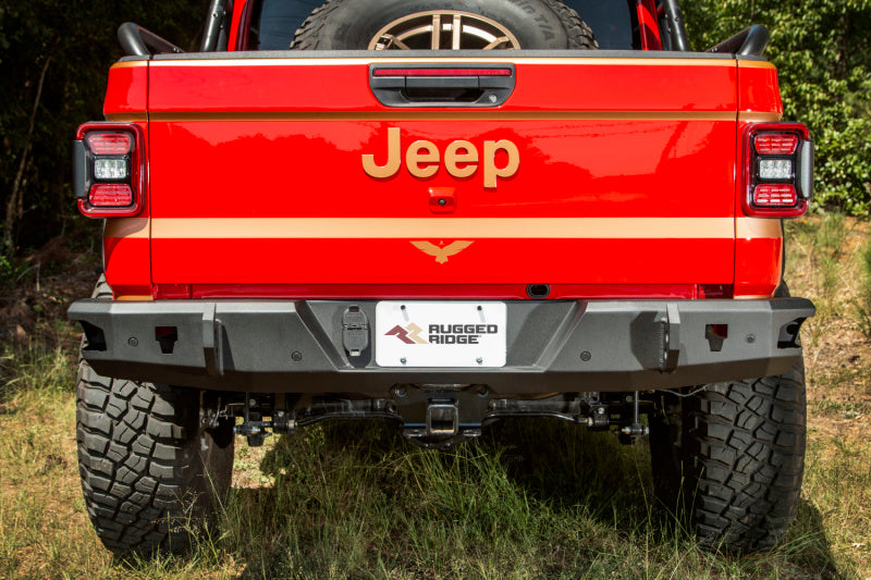 Rugged Ridge HD Bumper Rear 20-21 Jeep Gladiator JT Rugged Ridge HD Bumper Rear 20-21 Jeep Gladiator JT