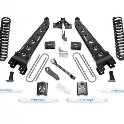 Fabtech 05-07 Ford F350 4WD 6in Rad Arm Sys w/Coils & Perf Shks