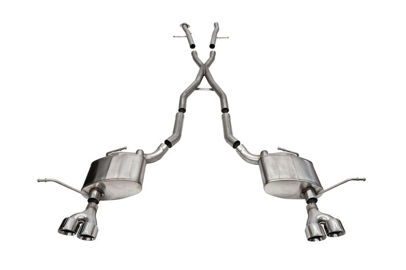 Corsa 2014-2021 Jeep Grand Cherokee Xtreme 2.5in Cat-Back Dual Rear Exit w/Twin 4in Polished Tips Corsa 2014-2021 Jeep Grand Cherokee Xtreme 2.5in Cat-Back Dual Rear Exit w/Twin 4in Polished Tips