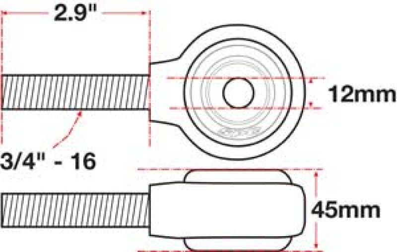 SPC Performance XAXIS Rod End Ball Joint SPC Performance XAXIS Rod End Ball Joint