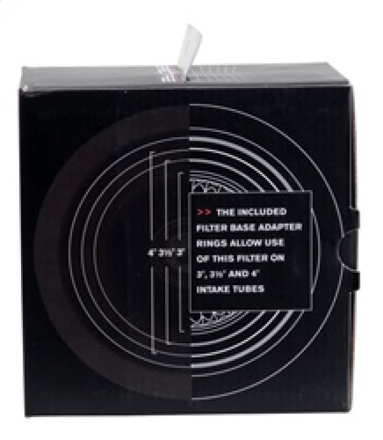 Spectre Adjustable Conical Air Filter 2-1/2in. Tall (Fits 3in. / 3-1/2in. / 4in. Tubes) - Blue Spectre Adjustable Conical Air Filter 2-1/2in. Tall (Fits 3in. / 3-1/2in. / 4in. Tubes) - Blue