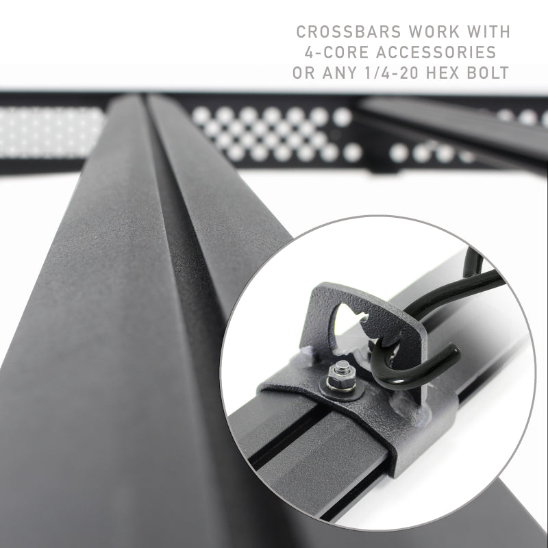 Go Rhino 16-23 Toyota Tacoma DC Ceros Low Profile Roof Rack - Tex. Blk Go Rhino 16-23 Toyota Tacoma DC Ceros Low Profile Roof Rack - Tex. Blk