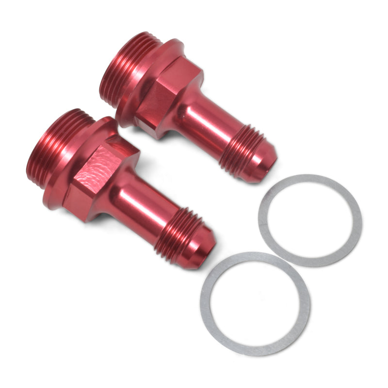 Russell Performance 7/8in -20 x -6 AN Male Flare Extended (2 pcs.) (Red/Blue) Russell Performance 7/8in -20 x -6 AN Male Flare Extended (2 pcs.) (Red/Blue)