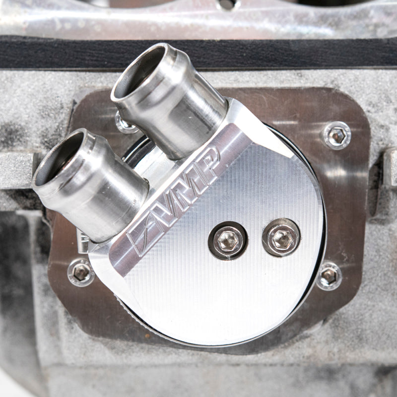VMP Performance 1in Ford Mustang Cobra Engineering High-Flow Water Manifold VMP Performance 1in Ford Mustang Cobra Engineering High-Flow Water Manifold