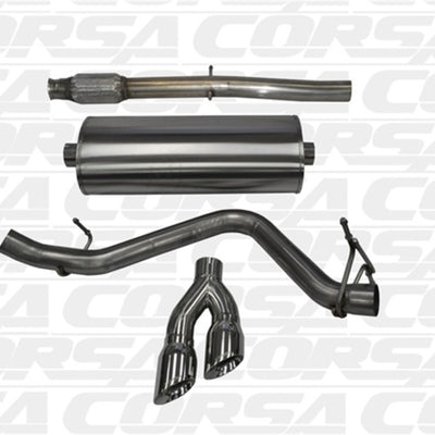 Corsa 14-19 GMC Sierra/Chevy Silv 1500 Crew Cab/Std. Bed 5.3L V8 Polished  Single Side
