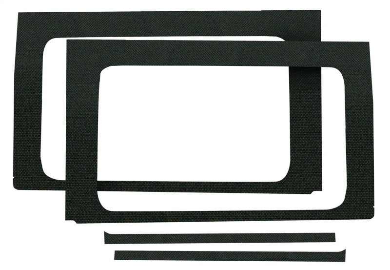 DEI 18-23 Jeep Wrangler JL 4-Door Boom Mat Rear Side Window Trim - 4 Piece - Black DEI 18-23 Jeep Wrangler JL 4-Door Boom Mat Rear Side Window Trim - 4 Piece - Black