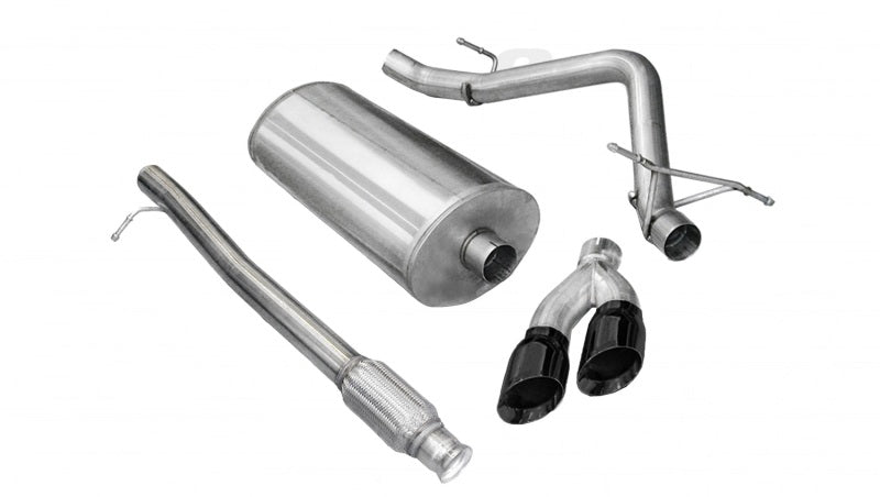 Corsa 2010-2013 Chevrolet Silverado Crew Cab/Short Bed 1500 4.8L V8 Black Sport Cat-Back Exhaust Corsa 2010-2013 Chevrolet Silverado Crew Cab/Short Bed 1500 4.8L V8 Black Sport Cat-Back Exhaust
