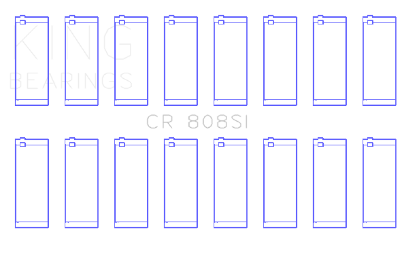 King Engine Bearings Chevrolet 369-502 GEN IV/V/VI (Size +0.20) Rod Bearing Set King Engine Bearings Chevrolet 369-502 GEN IV/V/VI (Size +0.20) Rod Bearing Set
