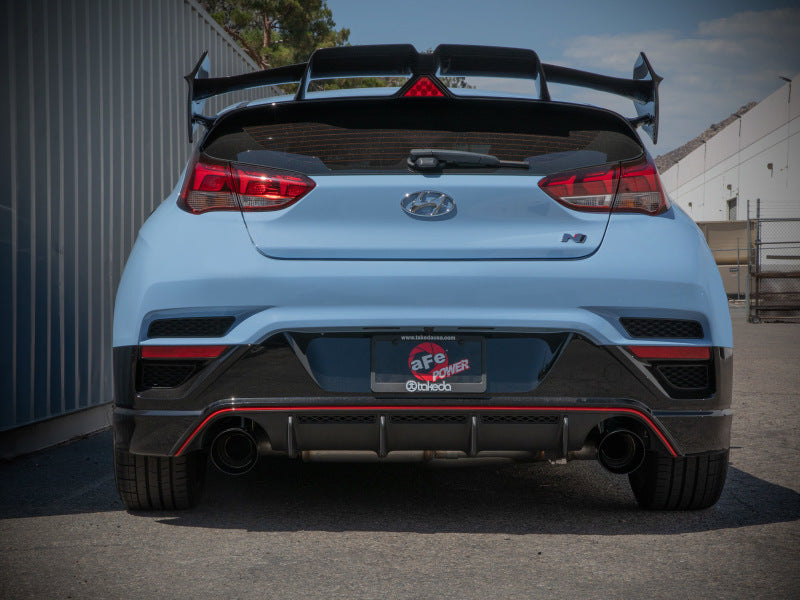 aFe Hyundai Veloster N 21-22 L4-2.0L (t) Takeda Cat-Back Exhaust System- Black Tips aFe Hyundai Veloster N 21-22 L4-2.0L (t) Takeda Cat-Back Exhaust System- Black Tips
