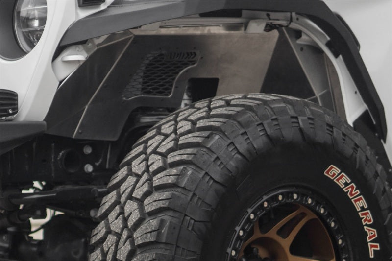 Addictive Desert Designs 2018 Jeep Wrangler JL Raw Aluminum Rock Fighter Front Inner Fender Liner Addictive Desert Designs 2018 Jeep Wrangler JL Raw Aluminum Rock Fighter Front Inner Fender Liner