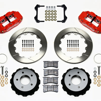 Wilwood Narrow Superlite 4R Rear Kit 12.88in Red 84-87 Corvette C4