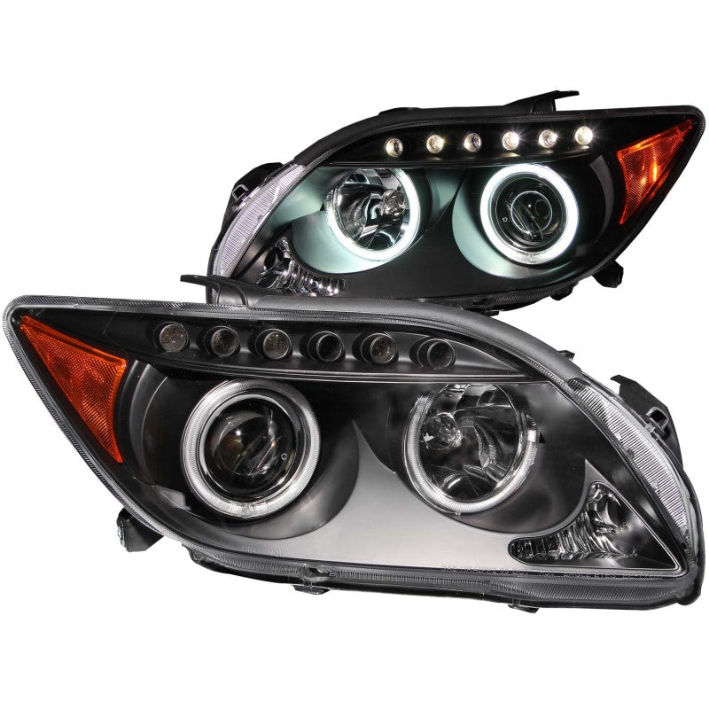 ANZO 2005-2010 Scion Tc Projector Headlights w/ Halo Black (CCFL) ANZO 2005-2010 Scion Tc Projector Headlights w/ Halo Black (CCFL)