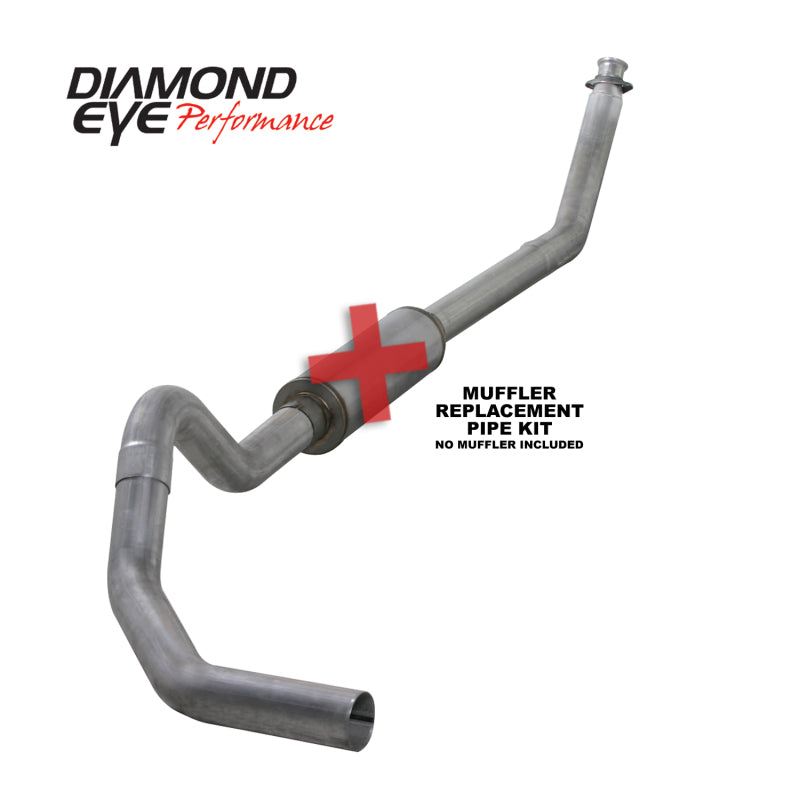 Diamond Eye KIT 4in TB MFLR RPLCMENT PIPE SGL AL: 98.5 - 02 DODGE CUMMINS 5.9L Diamond Eye KIT 4in TB MFLR RPLCMENT PIPE SGL AL: 98.5 - 02 DODGE CUMMINS 5.9L