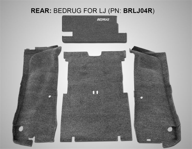 BedRug 03-06 Jeep LJ Unlimited Rear 4pc Cargo Kit (Incl Tailgate & Tub Liner) BedRug 03-06 Jeep LJ Unlimited Rear 4pc Cargo Kit (Incl Tailgate & Tub Liner)