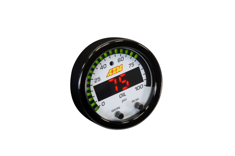 AEM X-Series Pressure 0-100psi Gauge Kit AEM X-Series Pressure 0-100psi Gauge Kit