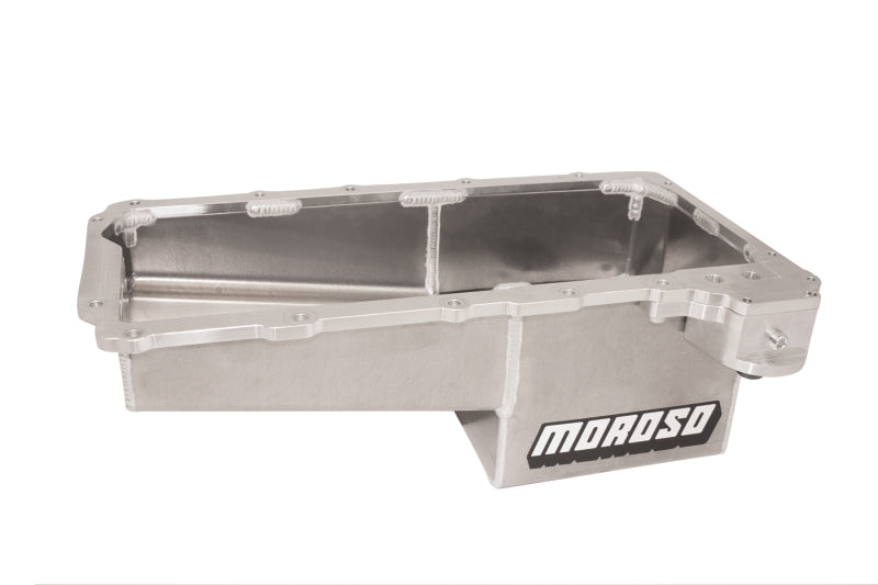Moroso GM LS/16-Up COPO Camaro (w/Rear Sump) Drag Race Baffled Wet Sump 7qt 7.5in Aluminum Oil Pan Moroso GM LS/16-Up COPO Camaro (w/Rear Sump) Drag Race Baffled Wet Sump 7qt 7.5in Aluminum Oil Pan