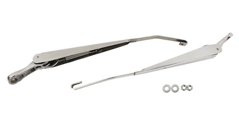 Kentrol 07-18 Jeep Wrangler JK Windshield Wiper Arms Pair - Polished Silver Kentrol 07-18 Jeep Wrangler JK Windshield Wiper Arms Pair - Polished Silver