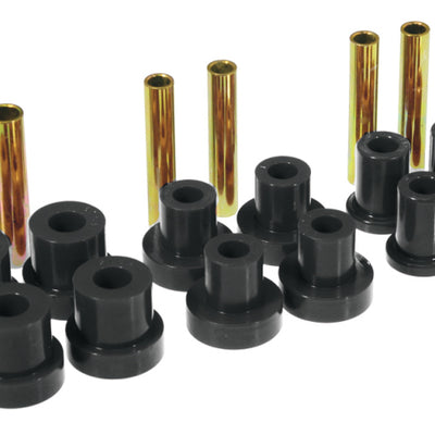 Prothane GM Front Spring & Shackle Bushings - Black