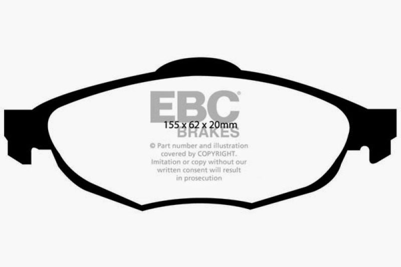 EBC 01-06 Chrysler Sebring Sedan 2.4 Ultimax2 Front Brake Pads EBC 01-06 Chrysler Sebring Sedan 2.4 Ultimax2 Front Brake Pads