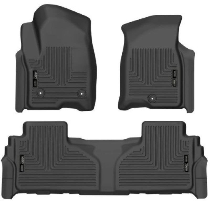 Husky Liners 21-23 Suburban/Tahoe/Yukon/Yukon XL Weatherbeater Front & 2nd Seat Floor Liners - Black Husky Liners 21-23 Suburban/Tahoe/Yukon/Yukon XL Weatherbeater Front & 2nd Seat Floor Liners - Black