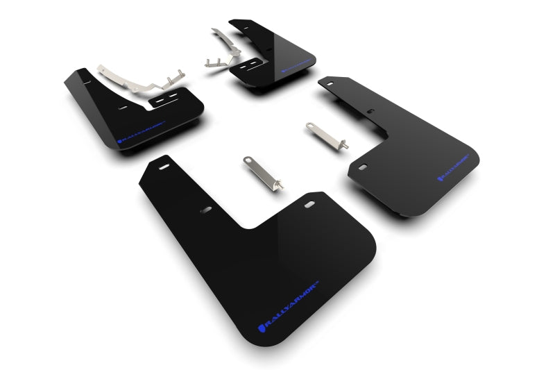 Rally Armor 22-25 VW MK8 Golf GTI/R Black UR Mud Flap w/Blue Logo Rally Armor 22-25 VW MK8 Golf GTI/R Black UR Mud Flap w/Blue Logo