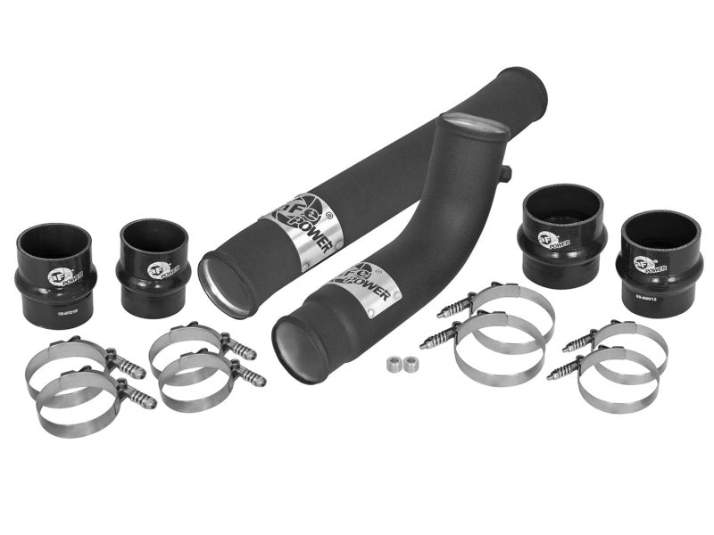 aFe BladeRunner 2.75in Hot 3.5in Cold Side Intercooler Tubes w/ Coupling Clamp Kit 10-12 Dodge 6.7L aFe BladeRunner 2.75in Hot 3.5in Cold Side Intercooler Tubes w/ Coupling Clamp Kit 10-12 Dodge 6.7L