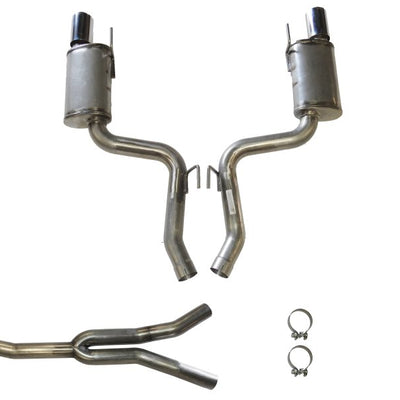 JBA 15-20 Ford Mustang EcoBoost 2.3L 409SS Dual Rear Exit Cat-Back Exhaust