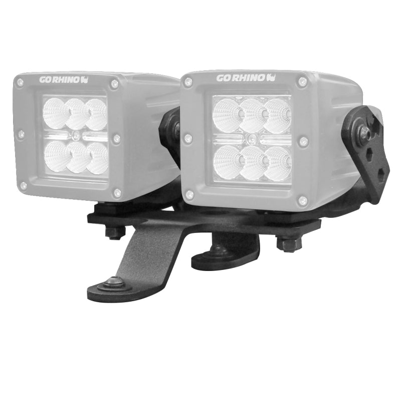Go Rhino 18-20 Jeep Wrangler JL/JLU/Gladiator JT Light Mount - Two 3in Cubes Go Rhino 18-20 Jeep Wrangler JL/JLU/Gladiator JT Light Mount - Two 3in Cubes