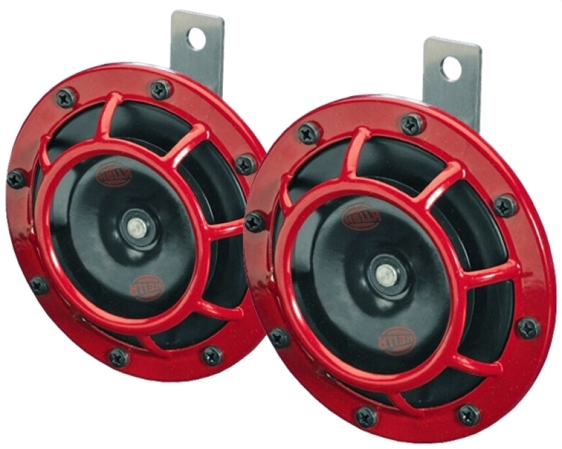 Hella Supertone Horn Kit 12V 300/500HZ Red (003399803 = 003399801) Hella Supertone Horn Kit 12V 300/500HZ Red (003399803 = 003399801)
