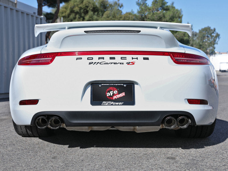 aFe MACHForce XP 12-16 Porsche 911 Carrera H6-3.8L SS-304 Cat-Back Exhaust w/Carbon Fiber Tips aFe MACHForce XP 12-16 Porsche 911 Carrera H6-3.8L SS-304 Cat-Back Exhaust w/Carbon Fiber Tips