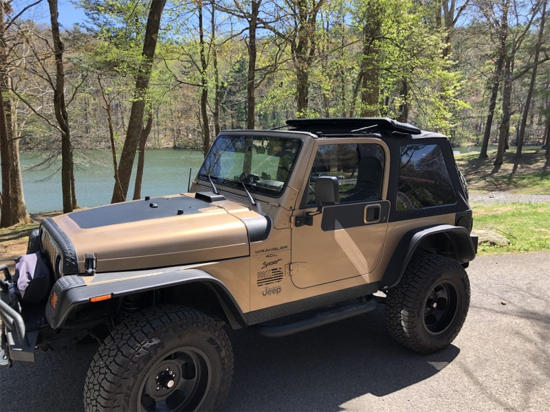 Rampage 18-21 Jeep Wrangler (JL) Unlimited Frameless TrailView Fastback Soft Top Kit - Black Diamond Rampage 18-21 Jeep Wrangler (JL) Unlimited Frameless TrailView Fastback Soft Top Kit - Black Diamond