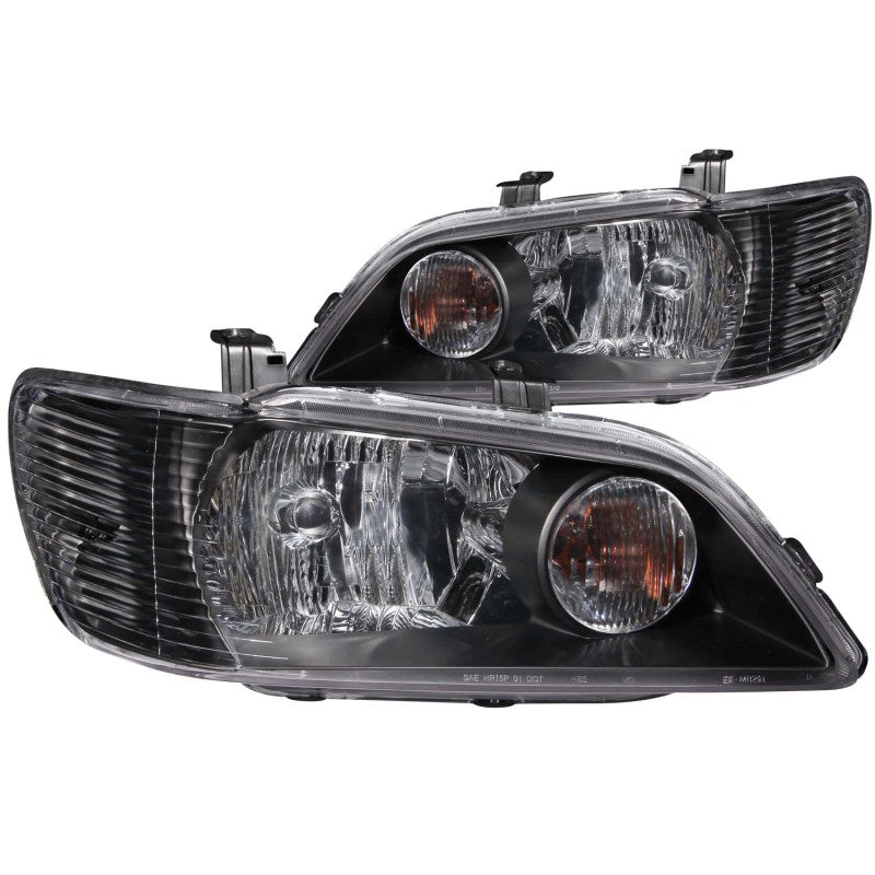 ANZO 2002-2003 Mitsubishi Lancer Crystal Headlights Black ANZO 2002-2003 Mitsubishi Lancer Crystal Headlights Black