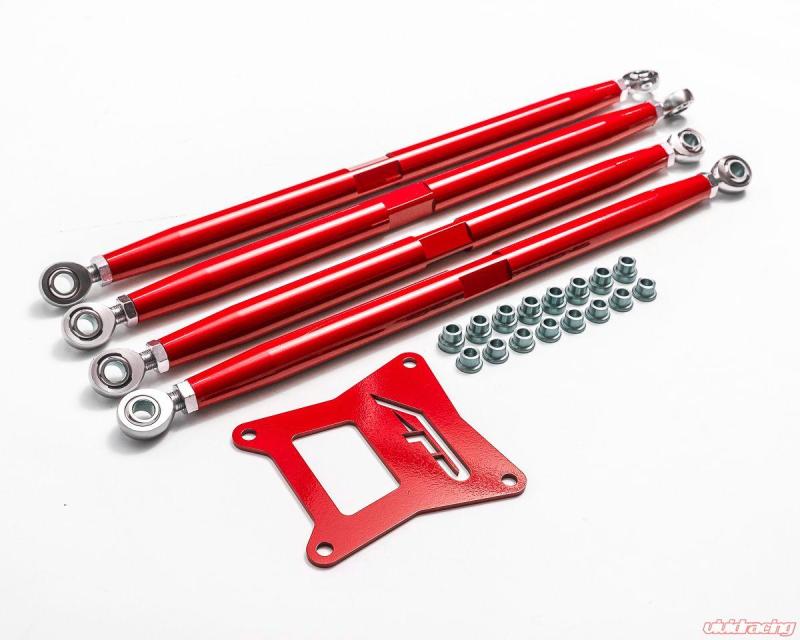 Agency Power Polaris RZR 1000/RS1/XP Turbo/RS1 Adjustable Rear Radius Arms - Red Agency Power Polaris RZR 1000/RS1/XP Turbo/RS1 Adjustable Rear Radius Arms - Red