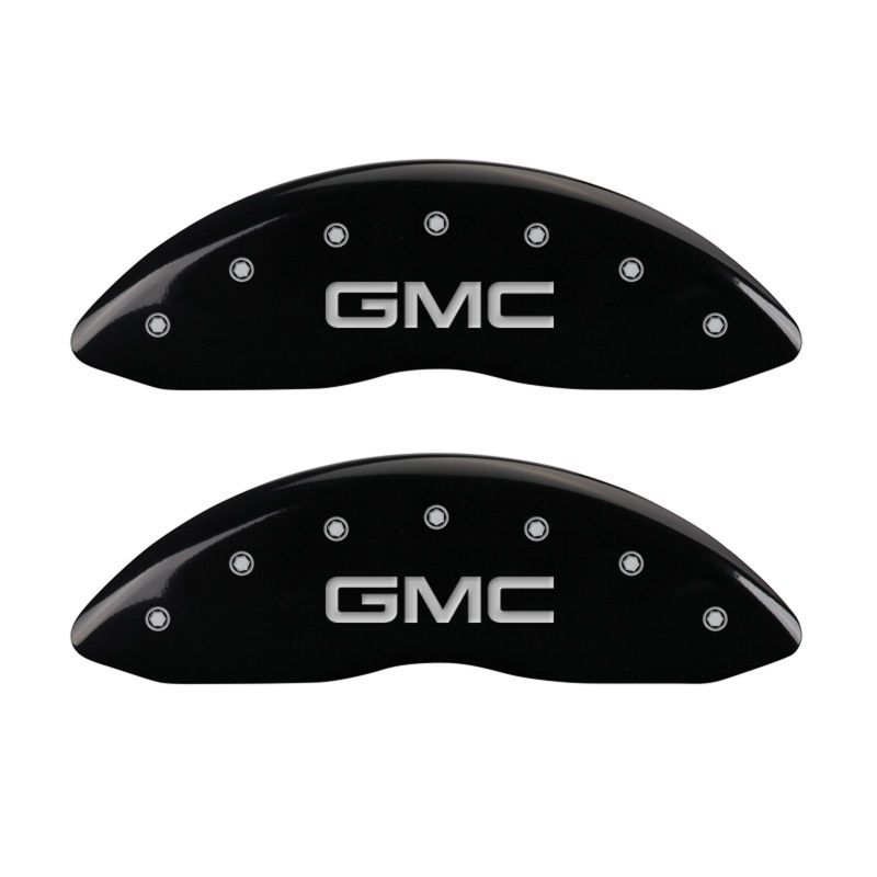 MGP 2 Caliper Covers Engraved Front GMC Black Finish Silver Characters 2008 GMC Canyon MGP 2 Caliper Covers Engraved Front GMC Black Finish Silver Characters 2008 GMC Canyon