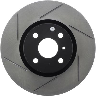 StopTech 16-18 Mazda Miata MX-5 Sport Slotted Front Right Rotor