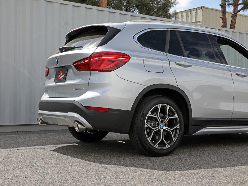 aFe 15-21 BMW X1 F48 L4 2.0L (t) MACH Force-Xp 3 to 2-1/2 IN SS Axle-Back Exhaust w/Polished Tip aFe 15-21 BMW X1 F48 L4 2.0L (t) MACH Force-Xp 3 to 2-1/2 IN SS Axle-Back Exhaust w/Polished Tip