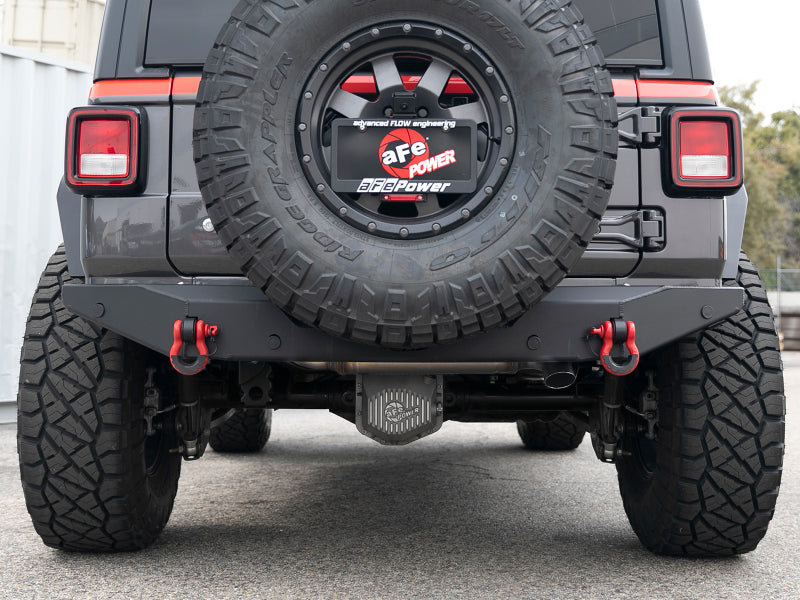aFe MACHForce XP 18-20 Jeep Wrangler (JL) L4-2.0L (t) 3in 409 SS Cat-Back Hi-Tuck Exhaust aFe MACHForce XP 18-20 Jeep Wrangler (JL) L4-2.0L (t) 3in 409 SS Cat-Back Hi-Tuck Exhaust