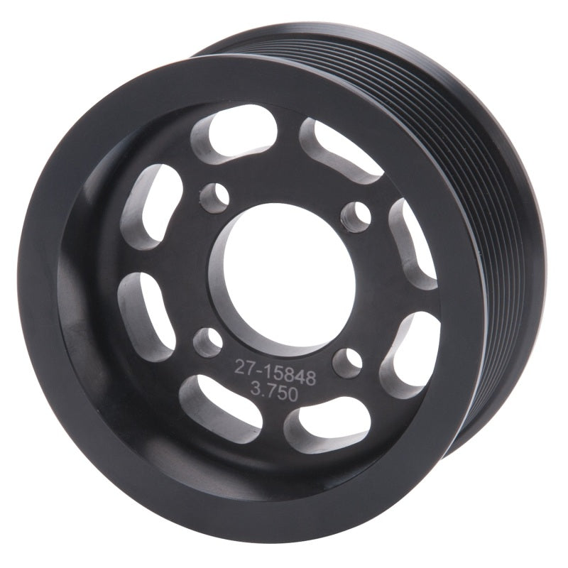 Edelbrock Pulley Supercharger Enforcer 10 Rib 3 75In Black Edelbrock Pulley Supercharger Enforcer 10 Rib 3 75In Black