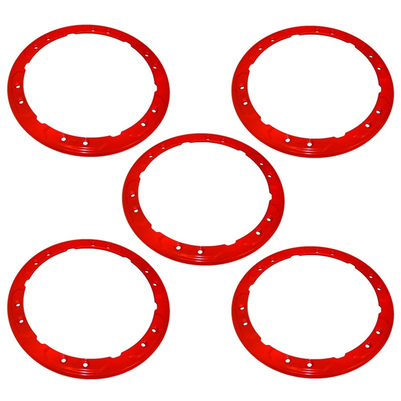 Ford Racing 2021+ Ford Bronco Functional Bead Lock Ring Kit - Red Ford Racing 2021+ Ford Bronco Functional Bead Lock Ring Kit - Red
