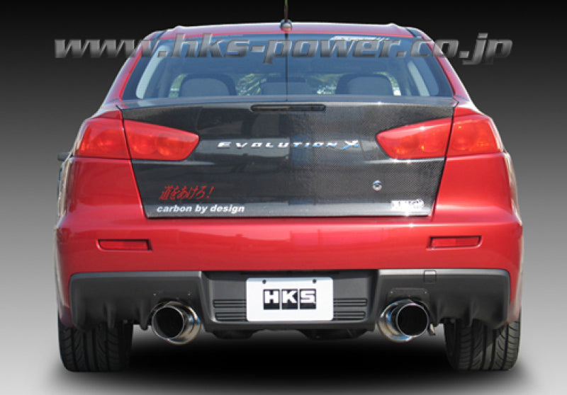 HKS 08-09 Evo 10 Hi-Power Dual Tip Catback Exhaust HKS 08-09 Evo 10 Hi-Power Dual Tip Catback Exhaust